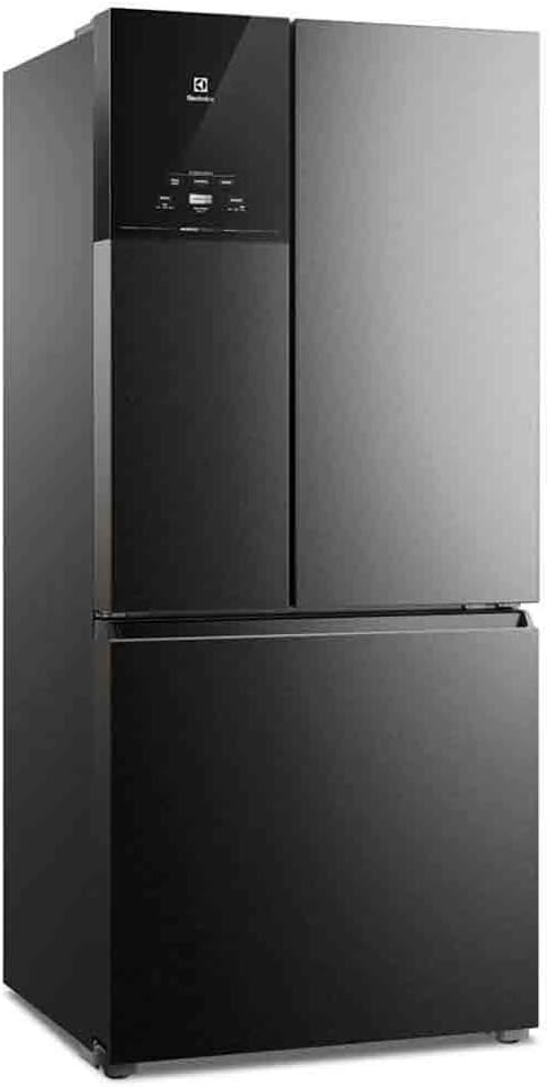 Geladeira Electrolux IM8B Multidoor de 590 litros na cor Black Inox Look