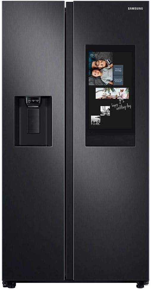 Geladeira Samsung Side by Side RS58T5561B1 em Black Inox Look com dispensador de água e gelo